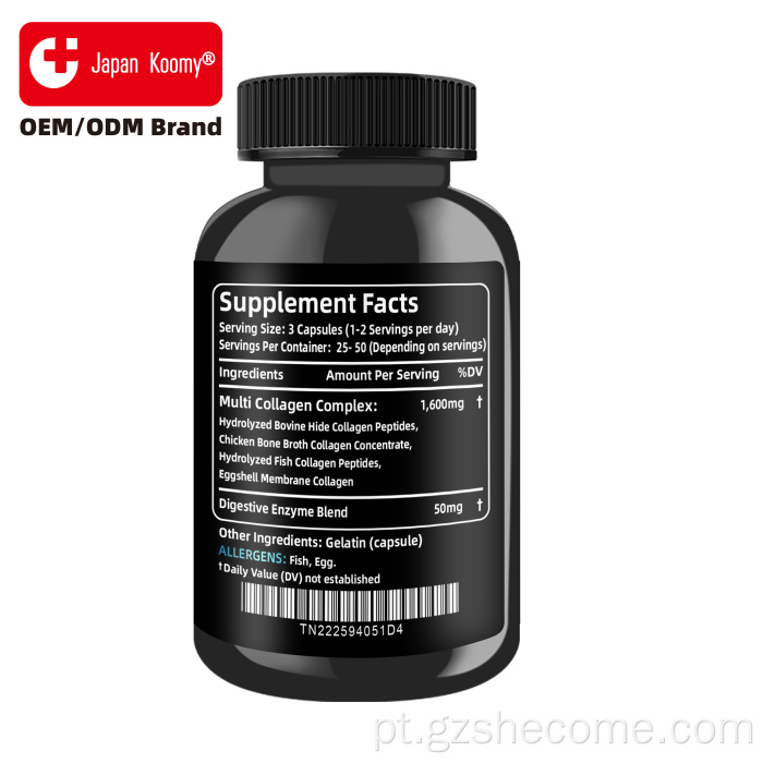 Shecome Collagen Joints Health Cápsulas de colágeno para pele